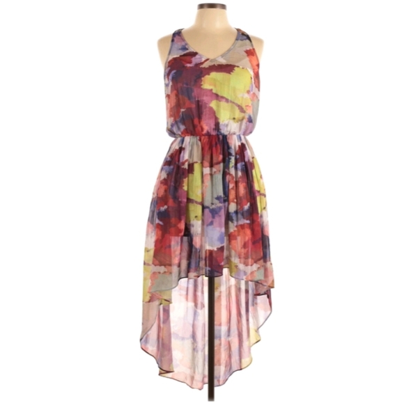 Guess Dresses & Skirts - Guess dress high low large floral large